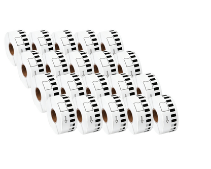 DK-22210 Kompatible Etiketten Rolle für Brother DK22210 DK-22210 Weiss 29mm x 30,48m P-Touch QL500 QL550 QL560 QL570 QL580N QL650TD QL700 QL710W QL720NW QL800 QL810