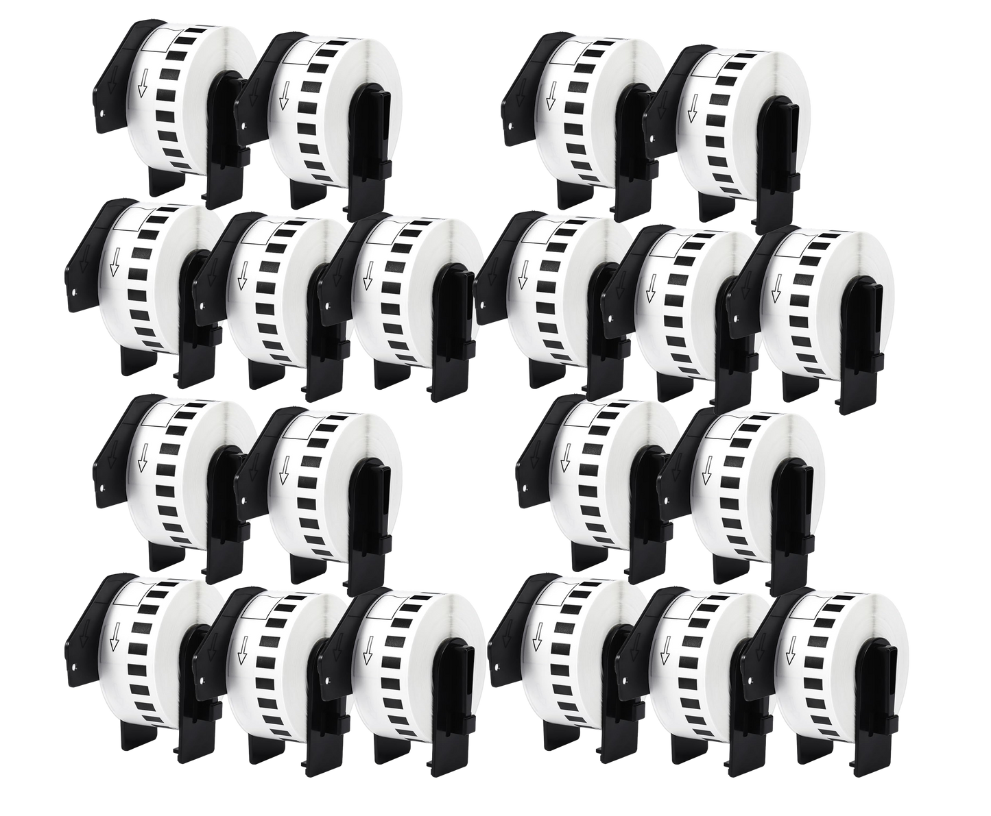DK-22210 mit Halter Kompatible Etiketten für Brother DK22210 DK-22210 Weiss 29mm x 30,48m P-Touch QL500 QL550 QL560 QL570 QL580N QL650TD QL700 QL710W QL720NW QL800 QL810
