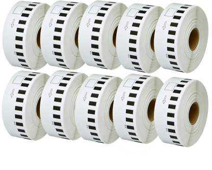 DK-22214 Kompatible Etiketten Rolle für Brother DK22214 DK-22214 Weiss 12mm x 30,48m für P-Touch QL500 QL550 QL560 QL570 QL580N QL650TD QL700 QL710W QL720 QL1050 QL1060