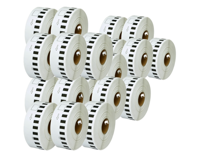 DK-22214 Kompatible Etiketten Rolle für Brother DK22214 DK-22214 Weiss 12mm x 30,48m für P-Touch QL500 QL550 QL560 QL570 QL580N QL650TD QL700 QL710W QL720 QL1050 QL1060