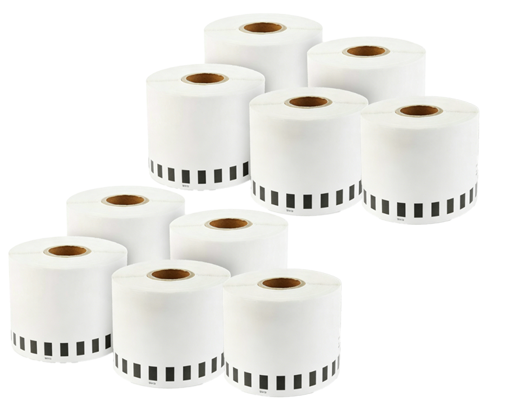 DK-22223 Kompatible Etiketten Rolle für Brother DK22223 DK-22223 Weiss 50mm x 30,48m für P-Touch QL500 QL550 QL560 QL570 QL580N QL650TD QL700 QL710W QL720 QL1050 QL1060