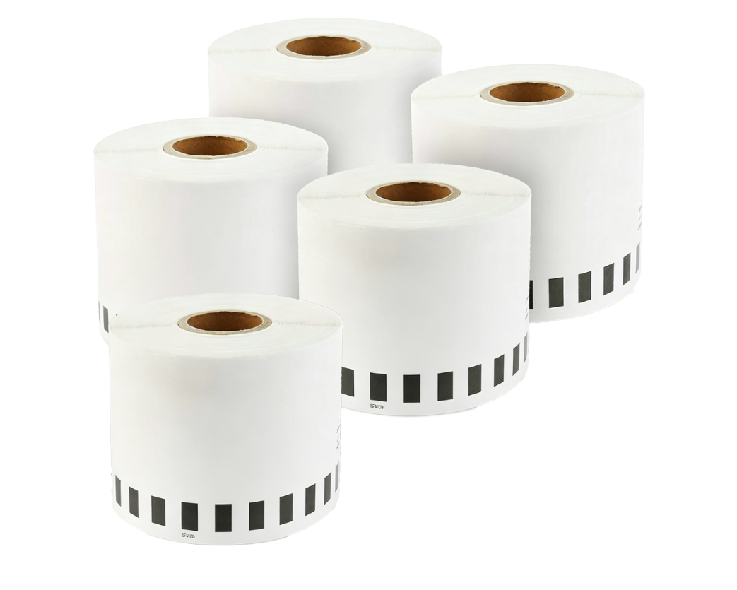DK-22223 Kompatible Etiketten Rolle für Brother DK22223 DK-22223 Weiss 50mm x 30,48m für P-Touch QL500 QL550 QL560 QL570 QL580N QL650TD QL700 QL710W QL720 QL1050 QL1060