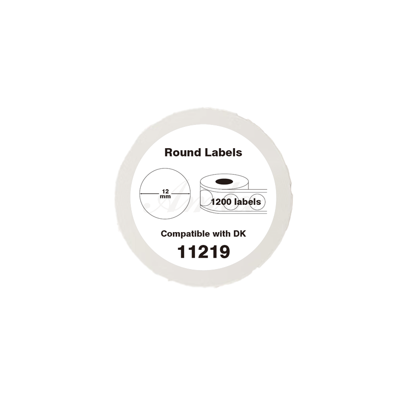 DK-11219 Kompatible Etiketten Rolle für Brother DK11219 DK-11219 Weiss ø12mmx1200Stk etiketten für PTouch QL-500 QL-570 QL-700 QL-720NW QL-800 QL-810W QL-820NWB QL-1050 QL-1100 QL-1110NWB