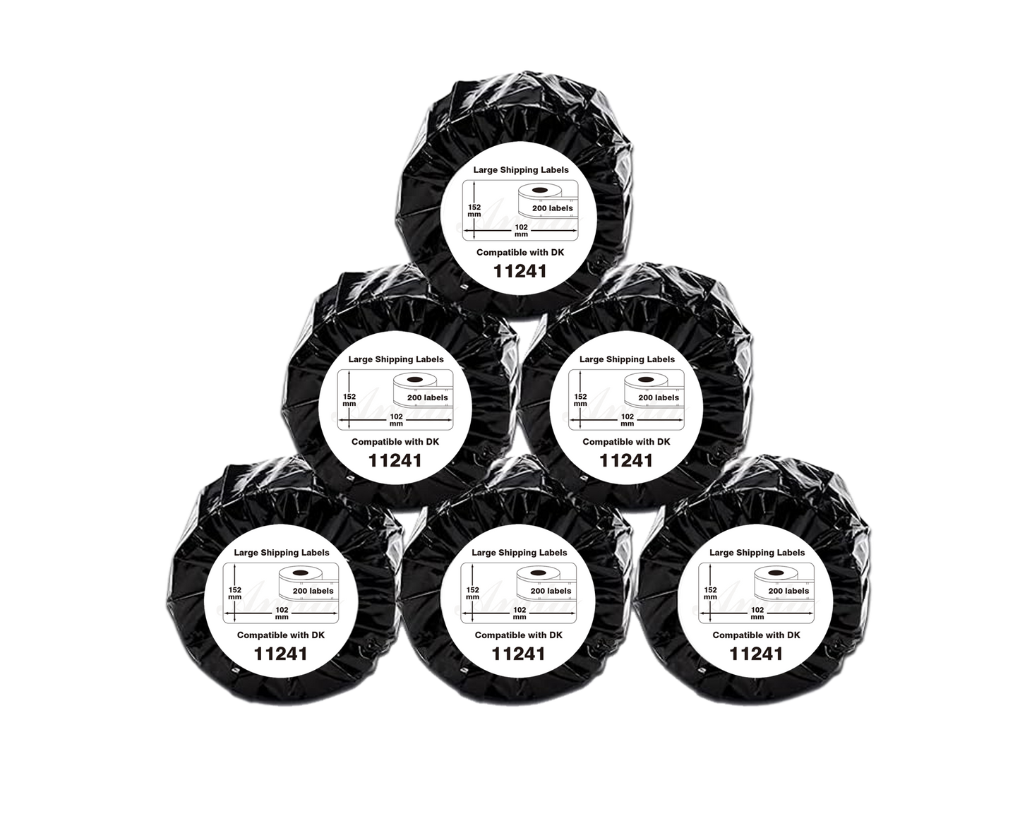 DK-11241 Kompatible Etiketten Rolle für Brother DK11241 DK-11241 Weiss 152mmx102mmx200Stk etiketten Ptouch QL-1110-Series QL-1100-Series QL-1060-Series QL-1050-Series