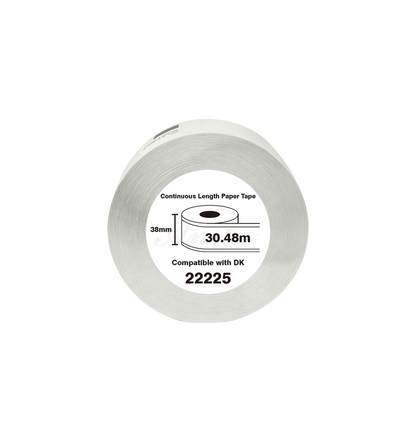 DK-22225 Kompatible Etiketten Rolle für Brother DK22225 DK-22225 Weiss 38mmx30.48m P-touch QL500 QL550 QL560 QL570 QL580N QL650TD QL700 QL710W QL720 QL1050 QL1060h QL500 QL550 QL560 QL570 QL580N QL650TD QL700 QL710W QL720 QL1050 QL1060