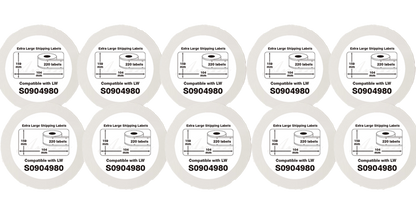 S090498 4XL Kompatible Etiketten Rolle für Dymo S090498 4XL 159 mm x 104 mm Weiss für LabelWriter 4XL 4 XL