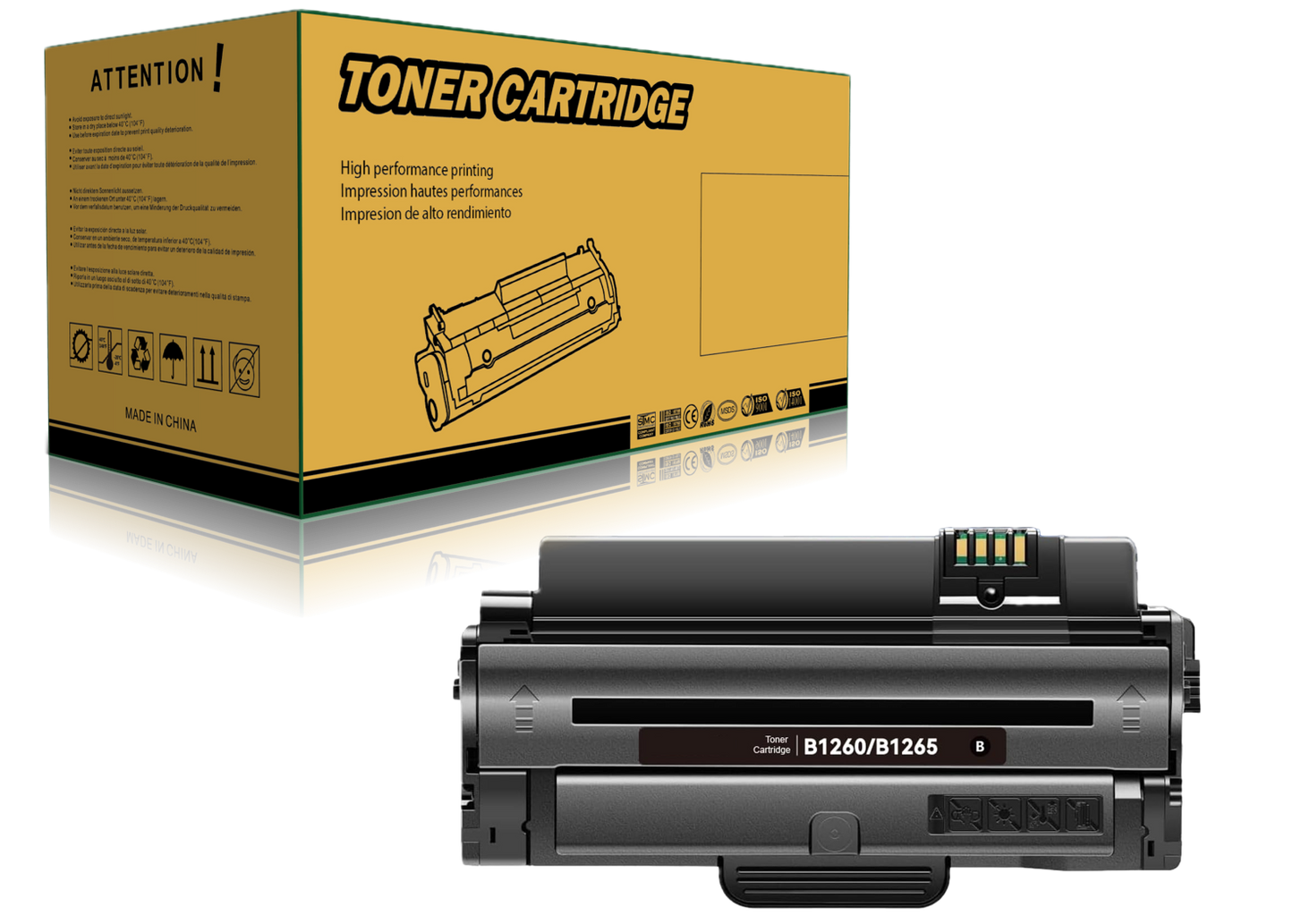 B1260 Kompatibler Toner für Dell 593-11109 für Dell B1260 B1260dn B1265 B1265dn B1265dfw B1265dnf B 1260 B 1265 B1260 dn B1265 dn dfw dnf