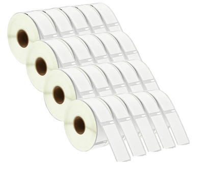 11352 Kompatibles Etiketten Rolle für Dymo S0722520 11352 Weiß 54mmx25mmx500Stk Permanent für Dymo Labelwriter 4XL 310 320 330 400 450