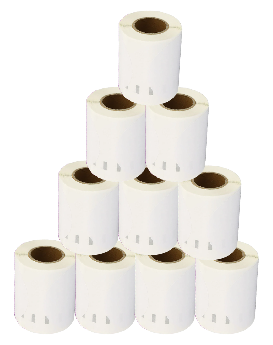 14681 Kompatibles Etiketten Rolle für Dymo S0719250 14681 Weiß Ø57mmx160Stk CD/DVD-Etiketten Permanent für Dymo Labelwriter 450 Turbo 450 Twin Turbo 450 Duo 4XL SE450