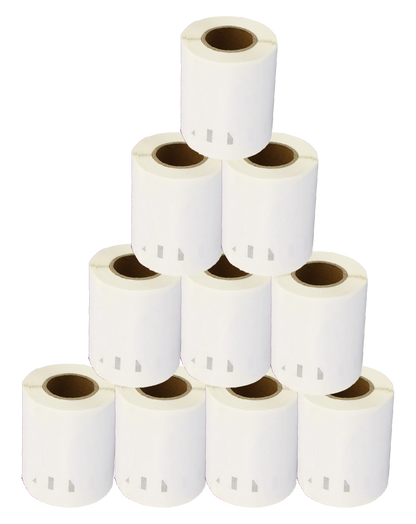 14681 Kompatibles Etiketten Rolle für Dymo S0719250 14681 Weiß Ø57mmx160Stk CD/DVD-Etiketten Permanent für Dymo Labelwriter 450 Turbo 450 Twin Turbo 450 Duo 4XL SE450