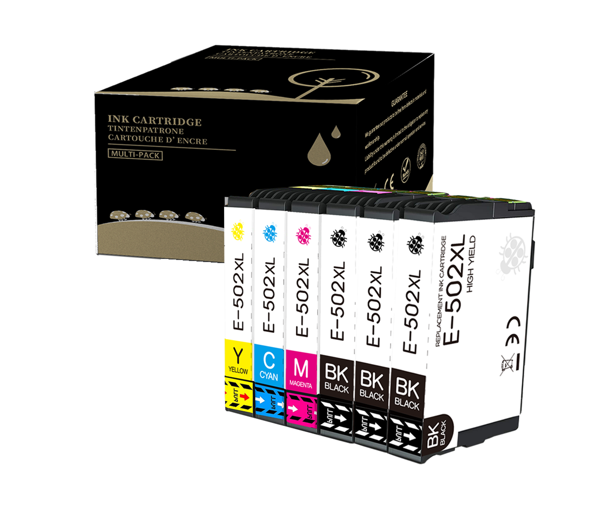 Multipack 502XL Compatible Tintenpatrone pour Epson T502XL XP5100 XP5105 XP5115 XP5150 XP5155 Workforce WF2860DWF WF2865DWF WF2880DWF WF2885DW 