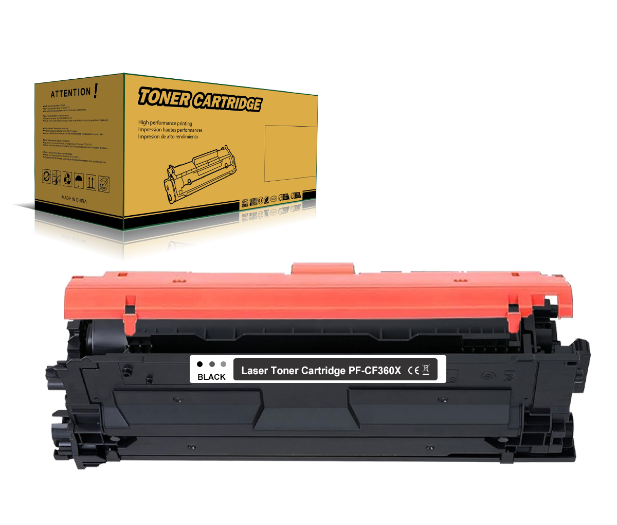 508A 508X Kompatibler Toner für HP 508A 508X CF360X CF361X CF362X CF363X Laserjet Enterprise M552 M552dn M553 M553dn M553n MFP M577 M577c M577dn M577f