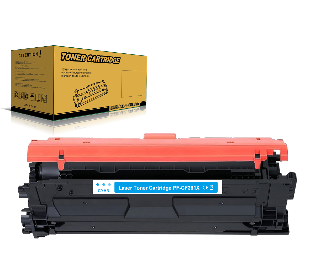 508A 508X Kompatibler Toner für HP 508A 508X CF360X CF361X CF362X CF363X Laserjet Enterprise M552 M552dn M553 M553dn M553n MFP M577 M577c M577dn M577f