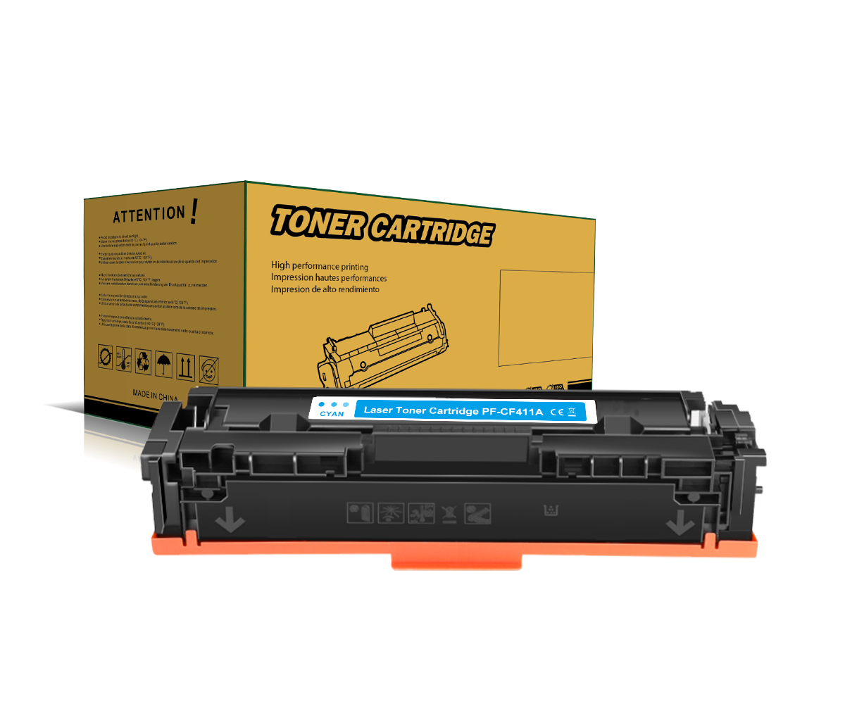 410A 411A 412A 413A 046 Kompatibler Toner für HP 410A CF410A CF411A CF412A CF413A CRG-046 1250C002 1249C002 1248C002 1247C002 Color LaserJet Pro M377 M452 M477