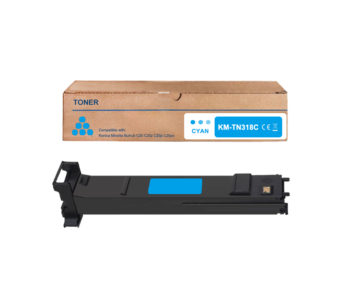 TN318 Kompatibler Toner für Konica Minolta TN318  A0DK153 A0DK453 A0DK353 A0DK253 Bizhub C20 C20P C20PX C20X