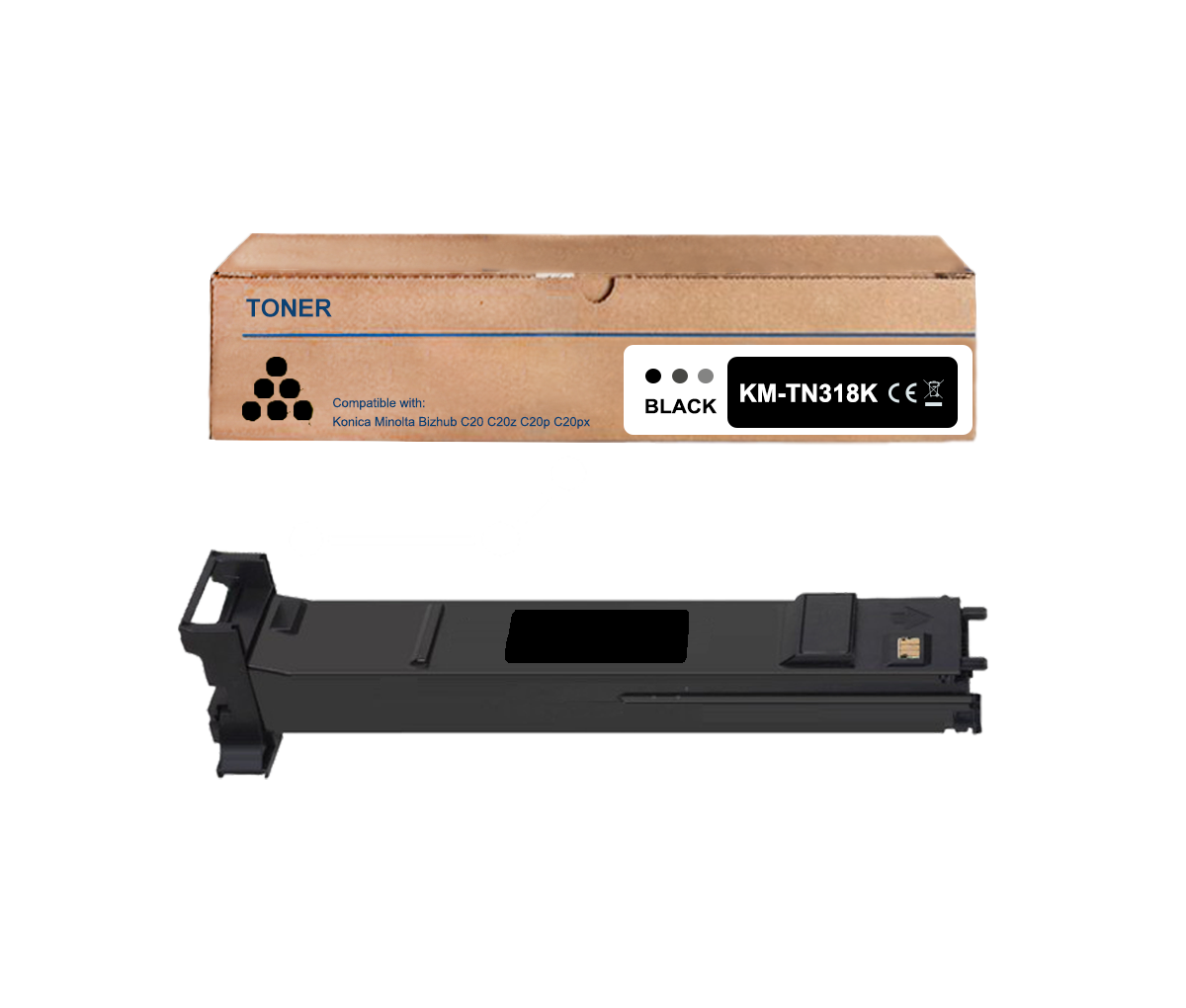 TN318 Kompatibler Toner für Konica Minolta TN318  A0DK153 A0DK453 A0DK353 A0DK253 Bizhub C20 C20P C20PX C20X