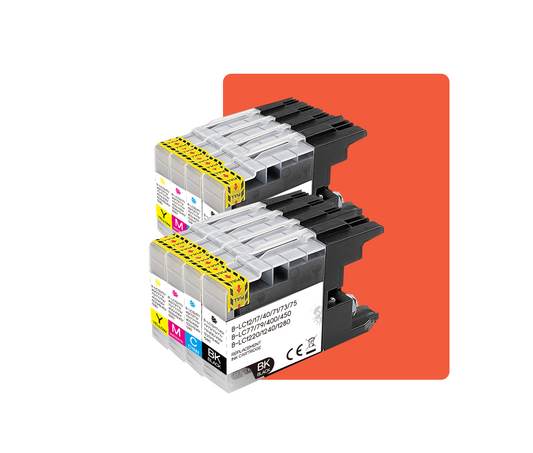 Multipack LC1220/LC1240/LC1280 Kompatibles für Brother LC1220 LC1240 LC1280 DCPJ525W DCPJ725DW DCPJ925DW MFCJ430W MFCJ625DW MFCJ825DW MFCJ5910DW MFCJ6510DW