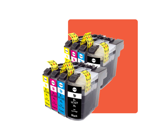 Multipack LC125/LC127 Kompatibles für Brother LC125 LC125XL LC127 LC127XL DCPJ4110W MFCJ4310DW MFCJ4410DW MFCJ4510DW MFCJ4610DW MFCJ6520DW MFCJ6720DW