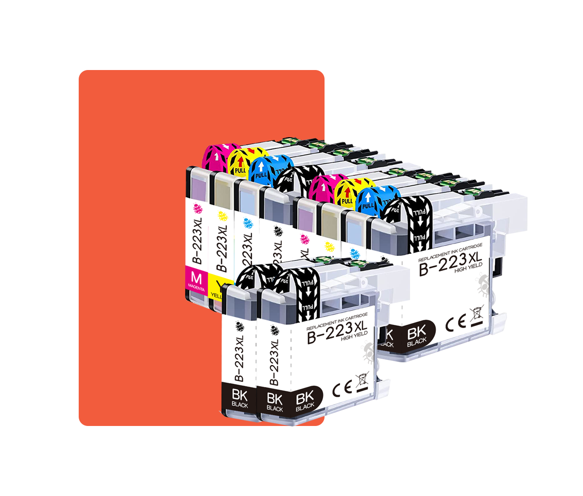 Multipack LC221/223 Kompatibles für Brother LC221 LC223 DCPJ4120DW DCPJ562DW MFCJ1100 MFCJ1140W MFCJ1150DW MFCJ1170DW MFCJ4420DW MFCJ4425DW