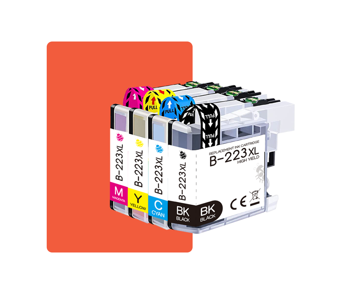 Multipack LC221/223 Kompatibles für Brother LC221 LC223 DCPJ4120DW DCPJ562DW MFCJ1100 MFCJ1140W MFCJ1150DW MFCJ1170DW MFCJ4420DW MFCJ4425DW