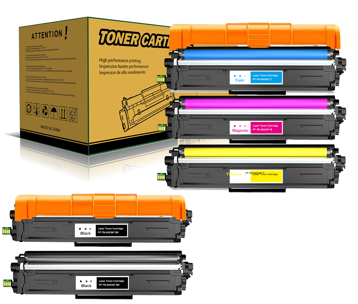 TN-247 Kompatibler Toner für Brother TN243 TN247 DCP-L3510CDW DCP-L3550CDW HL-L3210CW HL-L3230CDW MFC-L3710CW MFC-L3730CDN MFC-L3740CDN MFC-L3750CDW