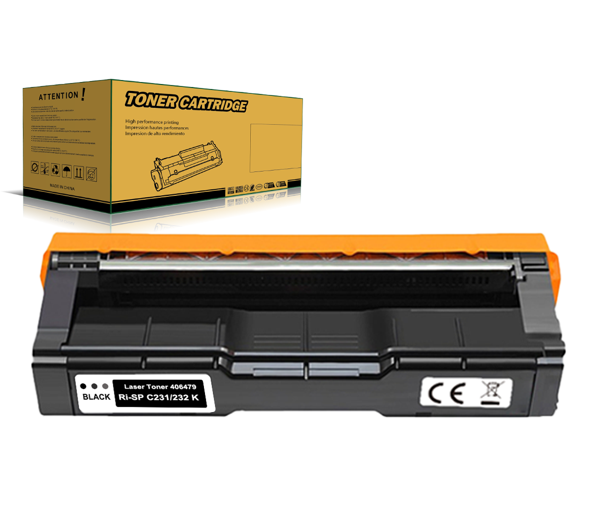 SP C231 C232 Kompatible Toner für Ricoh SP C231/232/242/310/311/312/320/342 406475 406476 406477 406478 Aficio SP-C231n SP-C231sf SP-C232dn SP-C232sf SP-C242dn SP-C242sf SP-C310 SP-C311n SP-C312dn SP-C320dn