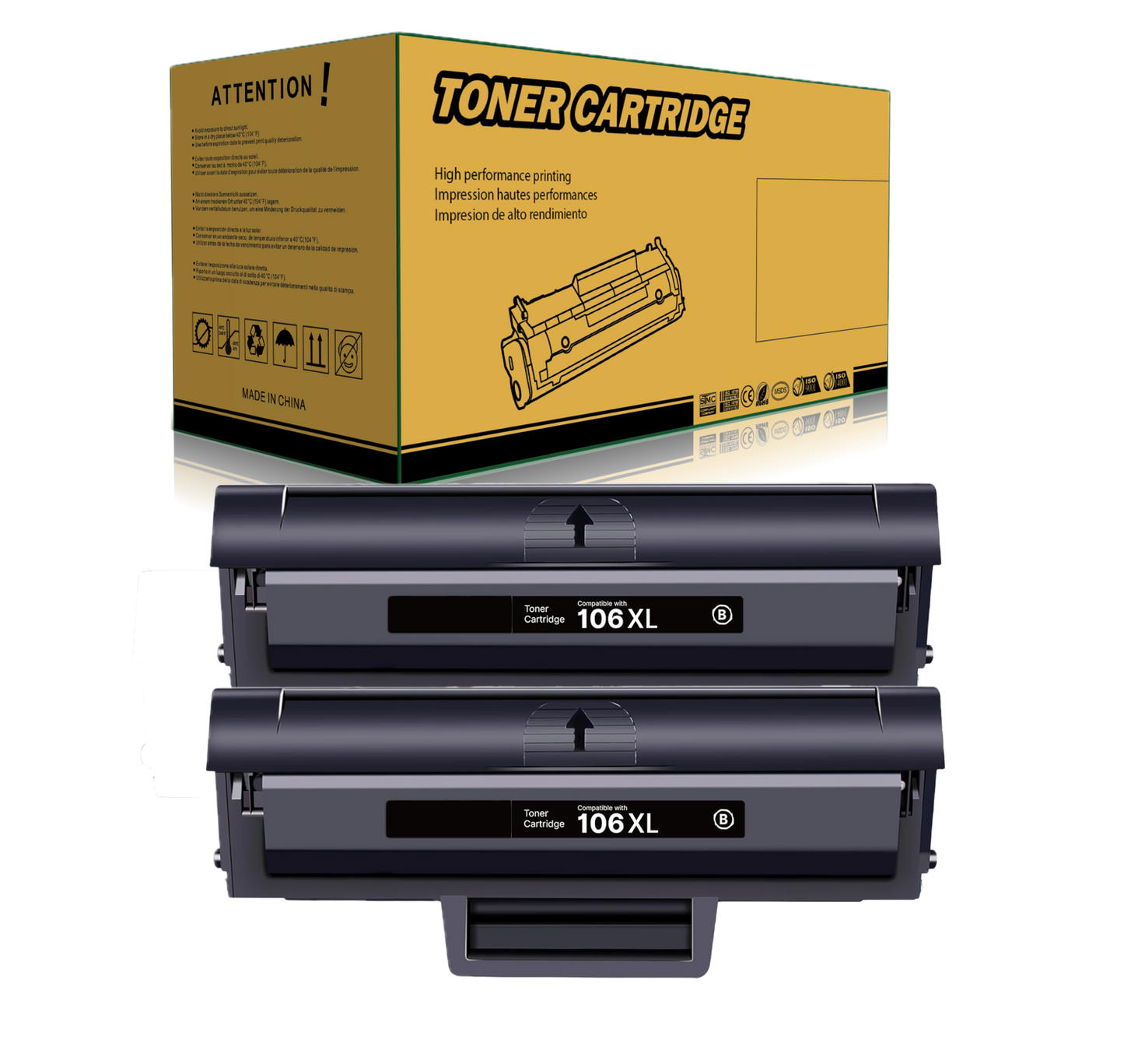 W1106XL Kompatibler Toner mit HP 106XL W1106XL 5.000 Seiten für HP Laser 107 107a 107w MFP 135 135ag 135wg 137 137fnw（副本）